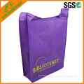 new design purple Postman Strap Non Woven Shoulder Shopping Bags
